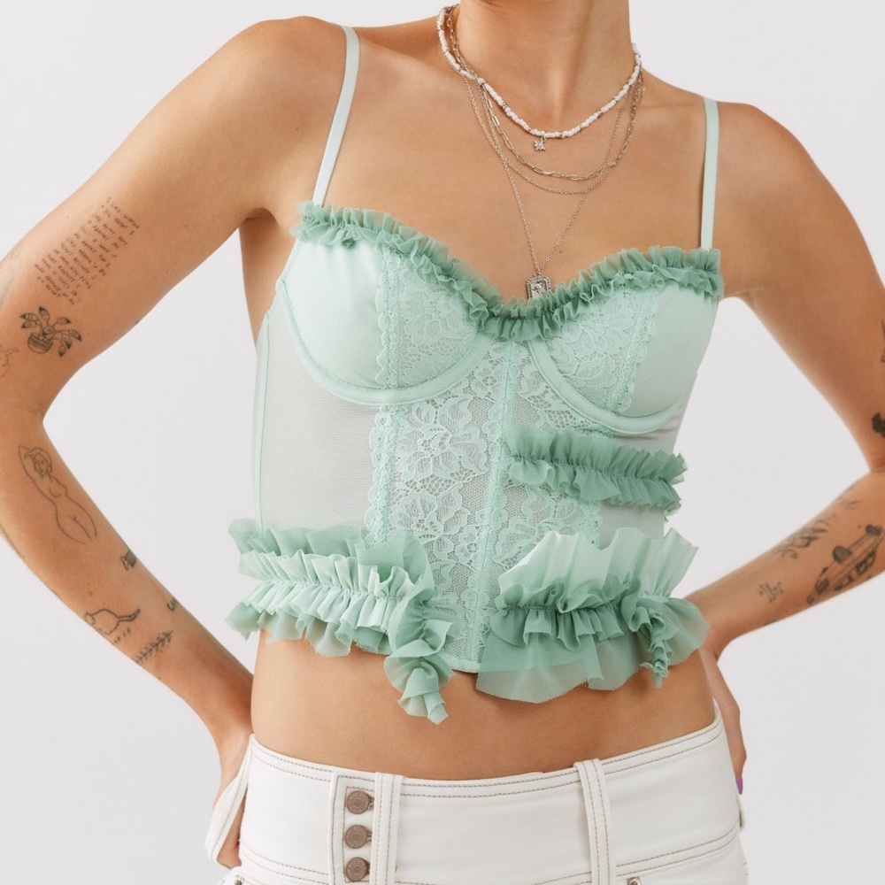 Urban Outfitters Ruffle Corset